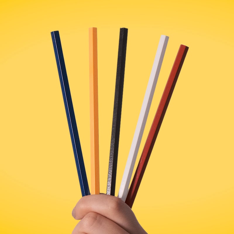 Carmel Universal Marking Pencil Pack of 12, Water-soluble Glass and Film Marking Pencil, Wood encased grease pencil with a thick greasy waxy lead (Black) - Image 3